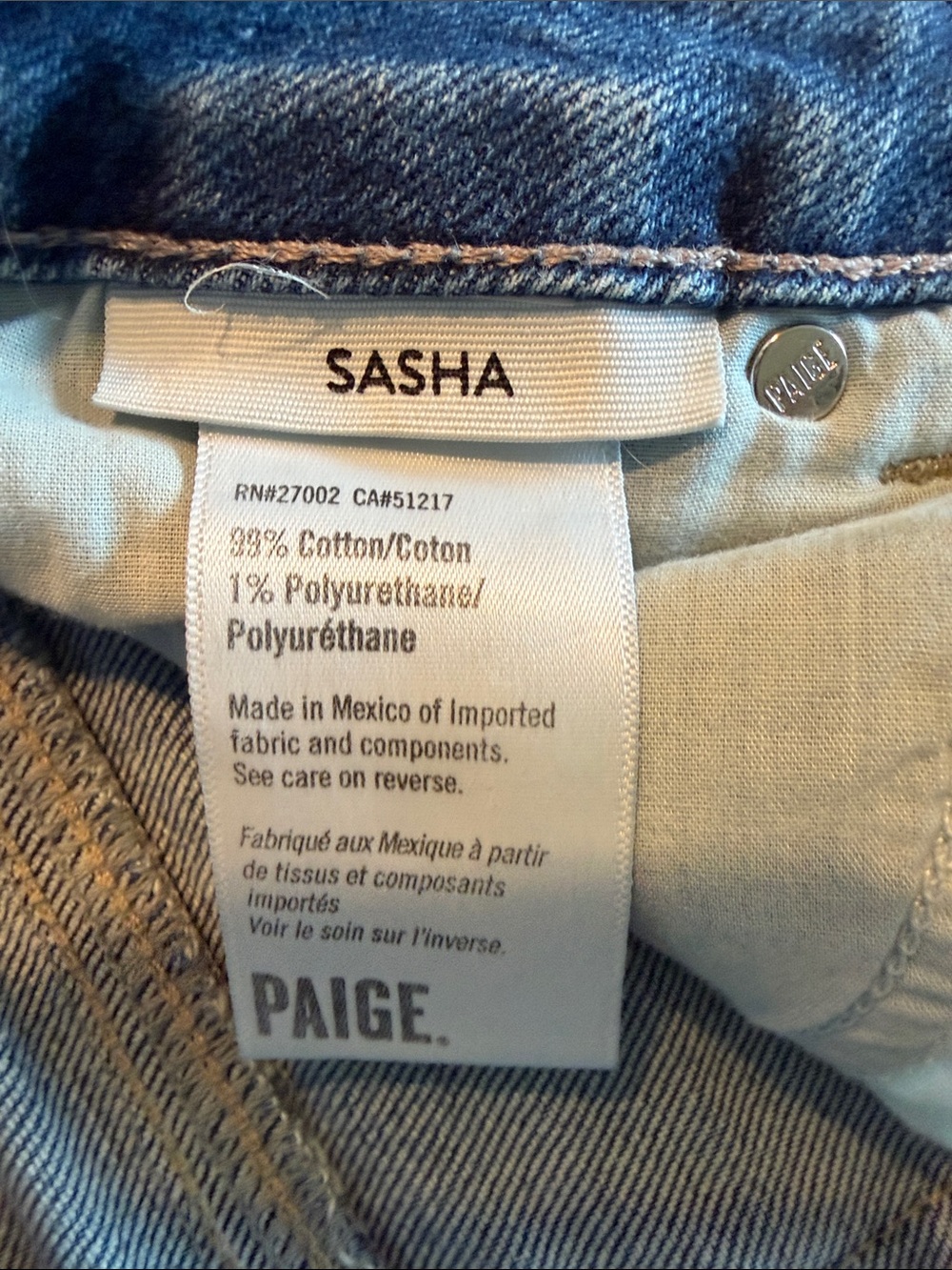 PAIGE Dark Blue Wide-Leg Cuffed Jeans - Picture 5 of 12